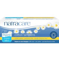 Menstruační tampóny bio Natracare Super 20ks - bavlněné bio tampóny - 782126002006
