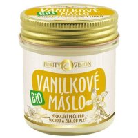 Bio vanilkové máslo Purity Vision 120ml - péče pro suchou i zralou pleť, pěstící tělový a koupelový balzám - 8595572901753