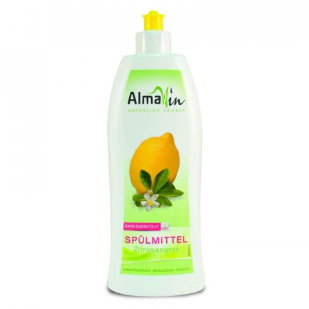 Prostředek na mytí nádobí s vůní citronové trávy 500ml - přírodní čistící látky pro bezchybné odmaštění i dokonalou čistotu - 4019555700125