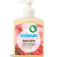 Tekuté mýdlo růže a olivy Sodasan 300ml