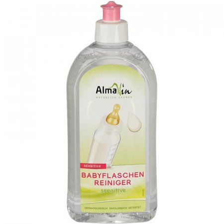 Mycí prostředek na kojenecké láhve a dudlíky AlmaWin 500ml - odstraňuje nečistoty z kojeneckých láhví, dudlíků i omyvatelných hraček - 4019555705489