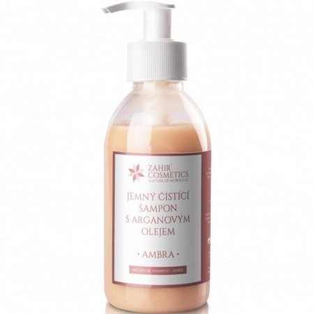 Čistící šampon s arganovým olejem Ambra Zahir 200ml - pro přirozenou sílu, pružnost a lesk vlasů - 8594182621174