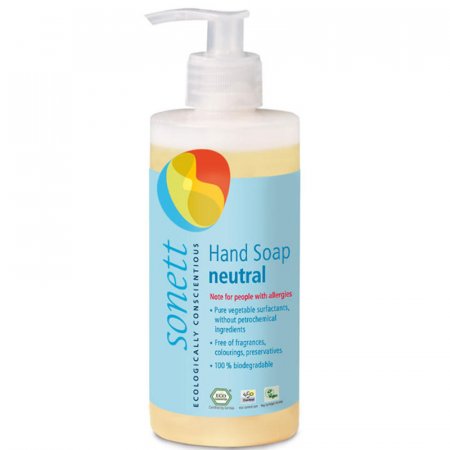 Tekuté mýdlo na ruce pro citlivou pokožku Neutral Sonett 300ml - vhodné pro alergiky, bez vonných přísad, péče šetrná k pokožce - 4007547301948