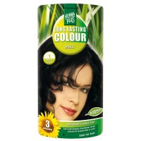 Černá barva na vlasy dlouhotrvající 1 Hennaplus - intenzivní a trvanlivé barvy, kvalitní péče o barvené vlasy - 8710267491535