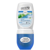 Lavera roll-on deodorant Fresh 24h 50ml - kuličkový deodorant s vůní bio citronové trávy, dlouhotrvající ochrana - 4021457614974