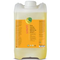 Prací olivový gel na vlnu, hedvábí a jemné prádlo Sonett 10l - olivový olej, gel ošetří choulostivé tkaniny zvlášť jemným způsobem - 4007547305427