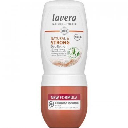 Lavera Strong roll-on deodorant 50ml - spolehlivá ochrana až 48 hodin i během sportu - 4021457638918