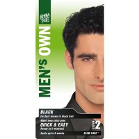 Černá barva na vlasy pro muže Hennaplus - přírodní krémová barva, vydrží až 6 týdnů, vhodná také na barvení vousů, knírů i kotlet - 8710267400056