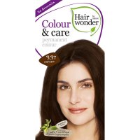 Barva na vlasy Espresso 3.37 Hairwonder 100ml - přírodní barva pro krásné, zářivé barvy vlasů a zdravé, hedvábně jemné vlasy - 8710267120183