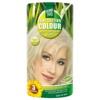 Extra stříbrná blond barva na vlasy dlouhotrvající 10.01 Hennaplus - jiskřivý lesk, ochrana a revitalizace vlasů, vydrží až 3 měsíce - 8710267491320