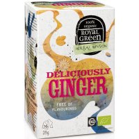 Royal Green Deliciously Ginger BIO 16 x 1,7g - zázvorový čaj se špetkou citronové trávy a kurkumy - 8710267691041