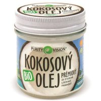 Panenský bio kokosový olej Purity Vision 120ml - na vaření, pečení, smažení, grilování - 8595572900800