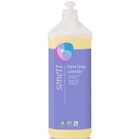 Tekuté levandulové mýdlo Sonett 1l - pro hedvábně jemné ruce, vyrobeno z rostlinných bio olejů, ekologická drogerie - 4007547302846