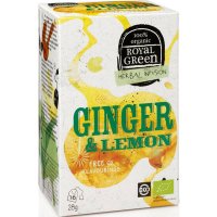 Royal Green Ginger & Lemon BIO 16 x 1,8g - zázvor s tóny citronové trávy a citronové kůry - 8710267691058
