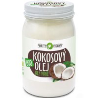 Bio kokosový olej bez vůně Purity Vision 420ml - na vaření, pečení, smažení, grilování - 8595572901258