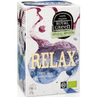 Royal Green Relax BIO 16 x 1,7g - uklidňující čaj přispívá k relaxaci - 8710267691126
