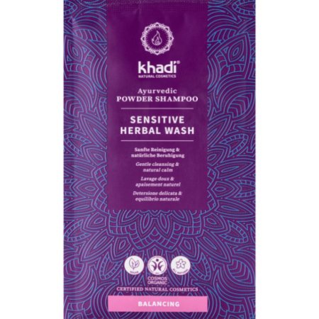 Khadi práškový suchý šampon Herbal wash Sensitive 50g