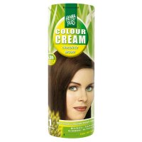 Čokoládová barva na vlasy 5.35 Hennaplus 60ml - přírodní krémová barva, regenerační vlasová kúra s vitamínem H (Biotin) - 8710267482984