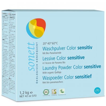 Prací prášek Sensitive Color Sonett 1,2kg - prášek pro alergiky a osoby s citlivou pokožkou - 4007547102200