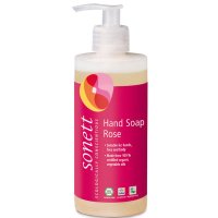Tekuté mýdlo s vůní růže Sonett 300ml - na mytí rukou s osvěžující jemnou vůní, šetrné k pokožce i životnímu prostředí - 4007547205048