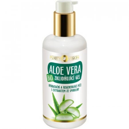 Aloe vera gel Purity Vision 200ml - zklidňující, hydratační, regenerující péče se spirulinou - 8595572907953