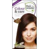 BIO barva na vlasy Mocca hnědá 4.03 Hairwonder 100ml - vydrží 6-8 týdnů či déle, pro tmavé blond až tmavě hnědé vlasy - 8710267120091