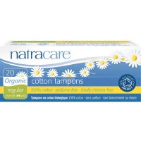 Bio tampóny menstruační Regular Natracare 20ks - tampóny z biobavlny - 782126001009